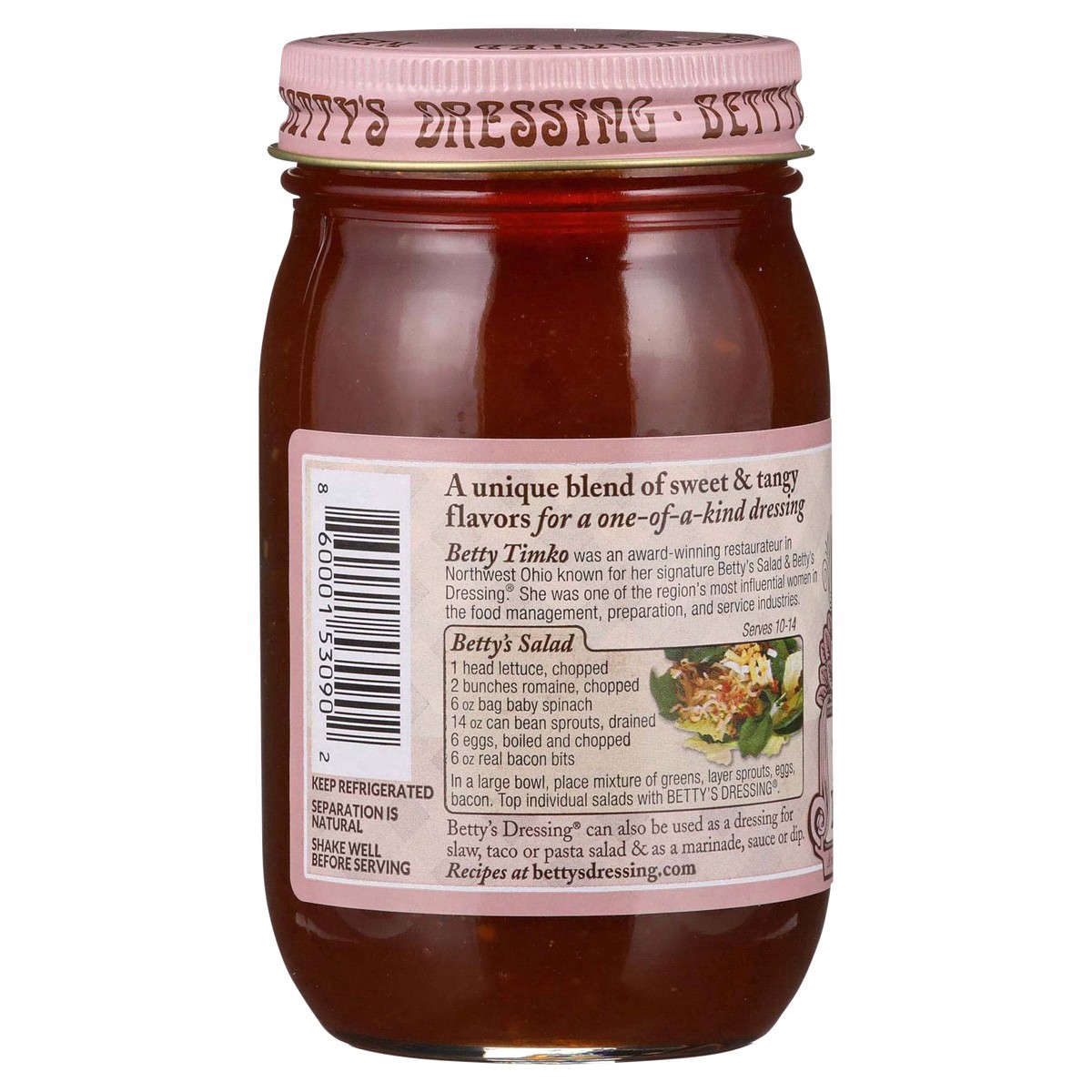 slide 5 of 13, Betty's Original Dressing, 16 fl oz