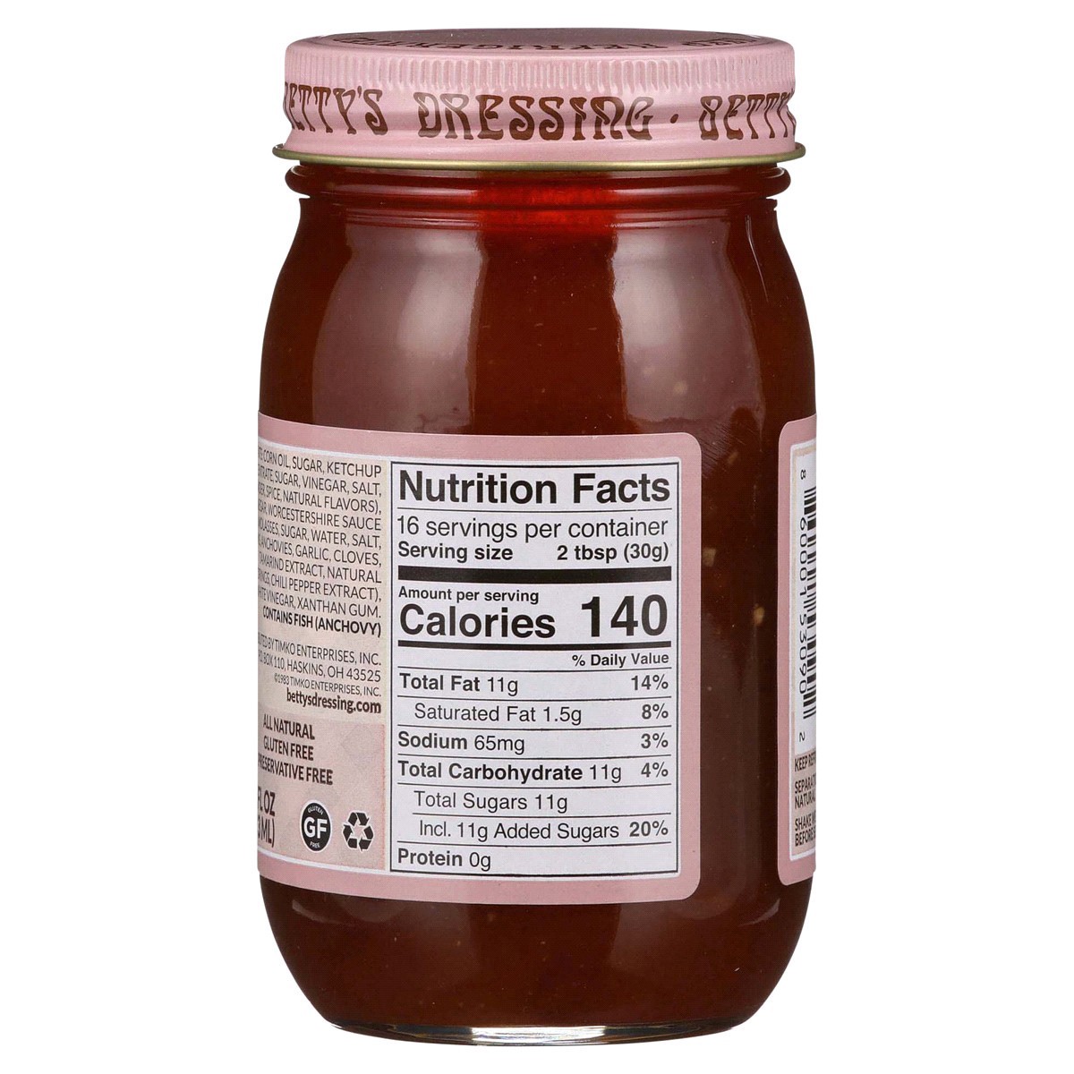 slide 12 of 13, Betty's Original Dressing, 16 fl oz