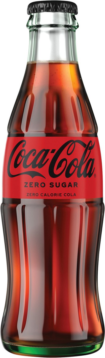 slide 6 of 9, Coca-Cola Zero Sugar Glass Bottle- 8 fl oz, 8 fl oz