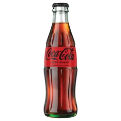Coca-Cola Zero Sugar Glass Bottle, 8 fl oz