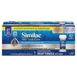 Similac 360 Total Care Advance Infant Formula Ready-to-Feed 12-2 fl oz Bottles