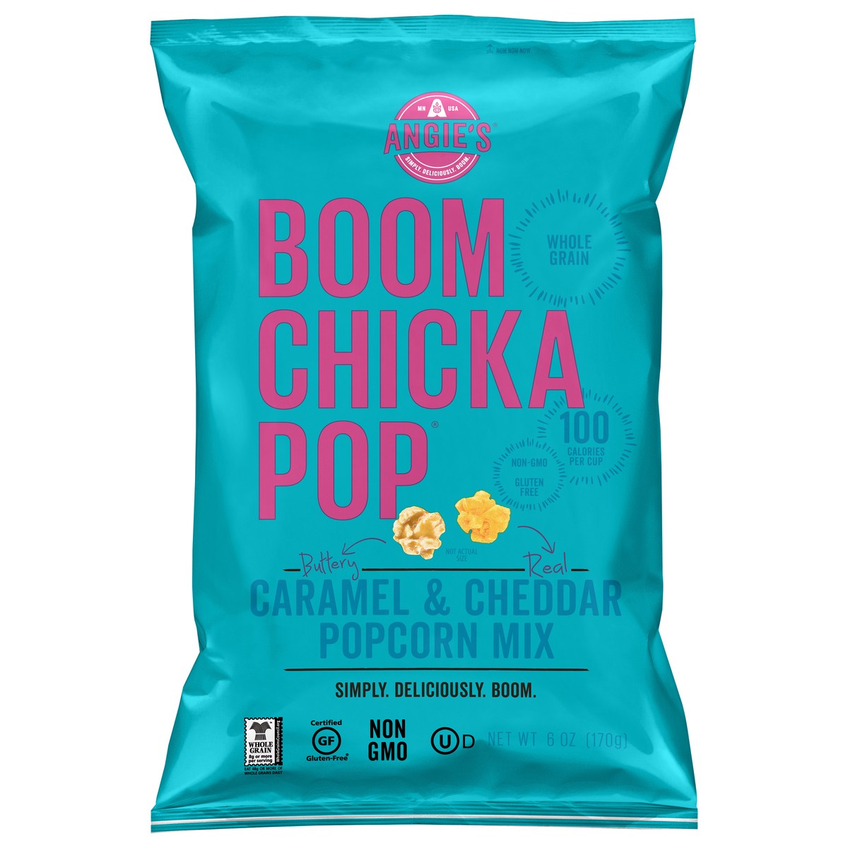 slide 1 of 1, Angie's Boomchickapop Caramel & Cheddar Mix Popcorn, 