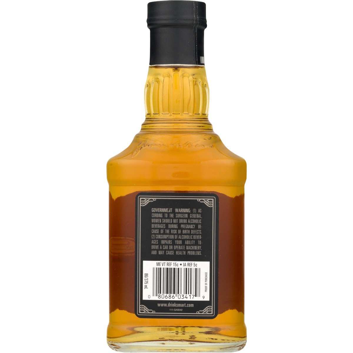 slide 10 of 13, Jim Beam Black Bourbon Whiskey, 375 ml