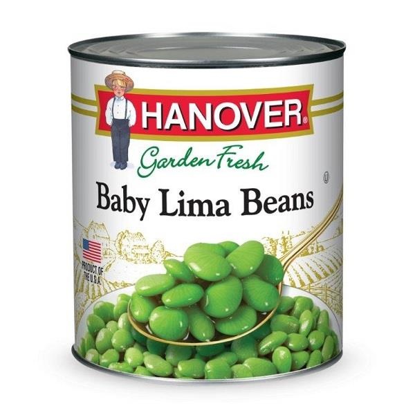 slide 1 of 1, Hanover Baby Lima Beans, 106 oz