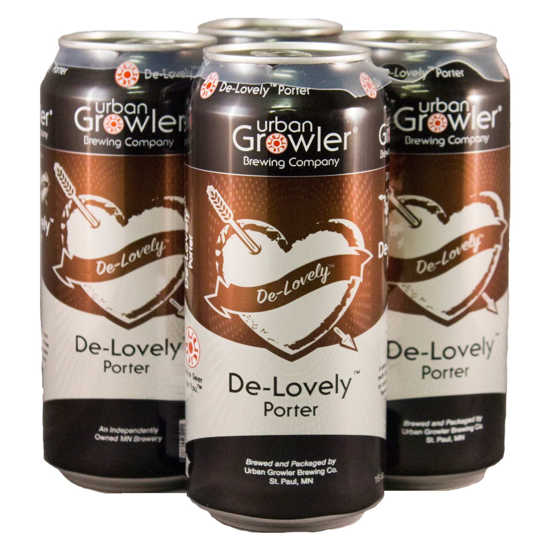 slide 1 of 1, Urban Growler Brewing Co. Urban Growler Porter De-Lovely 4Pk, 64 fl oz