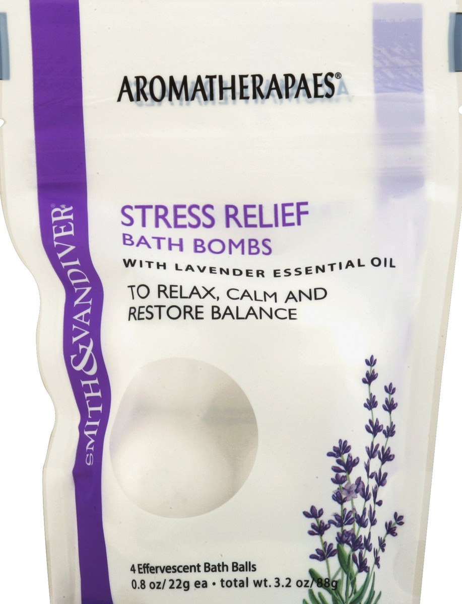 slide 2 of 2, Aromatherapaes Smith & Vandiver Stress Relief Aroma Bath Bomb, 3.2 oz