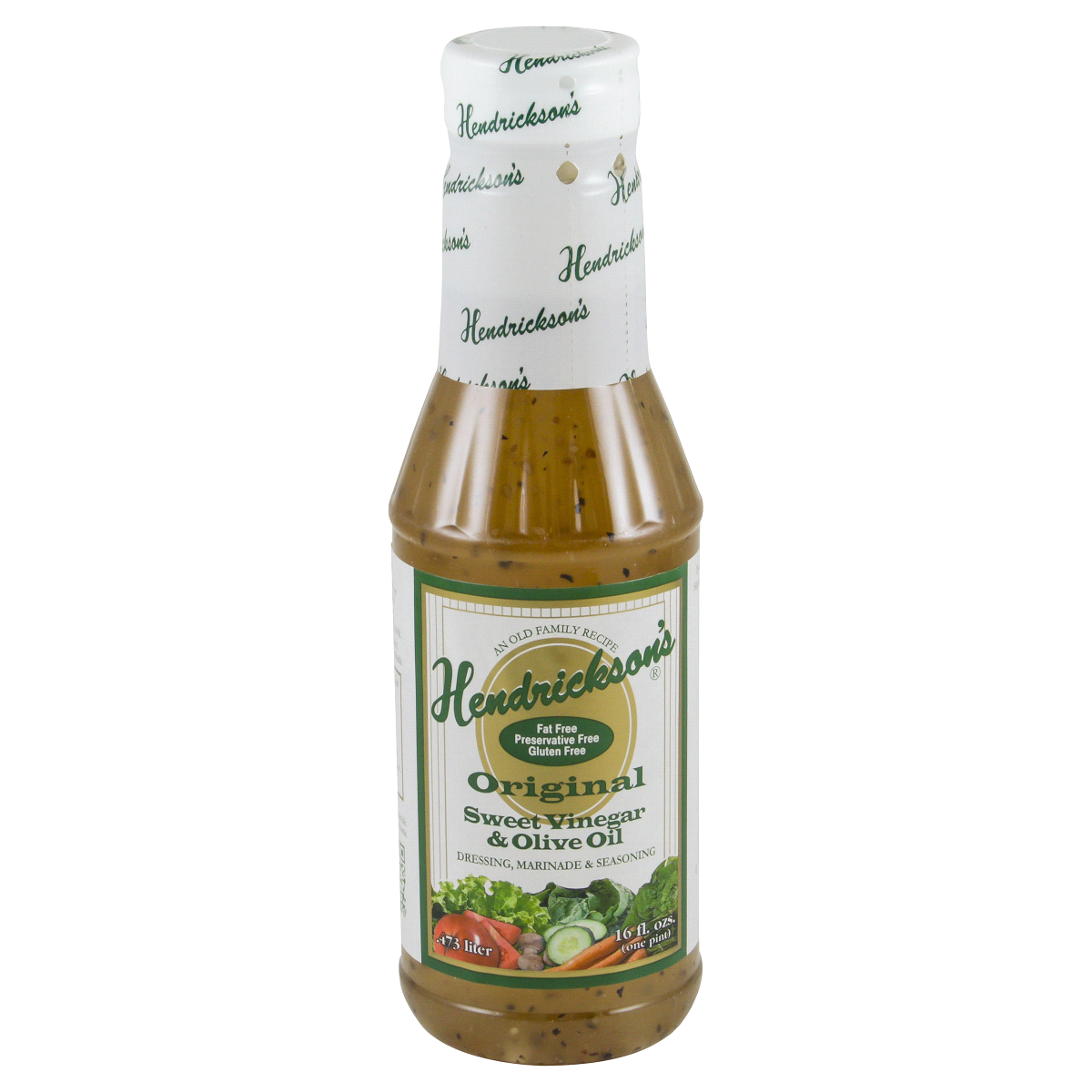 slide 1 of 4, Hendrickson's Original Sweet Vinegar & Olive Oil Dressing, Marinade & Seasoning, 16 fl oz