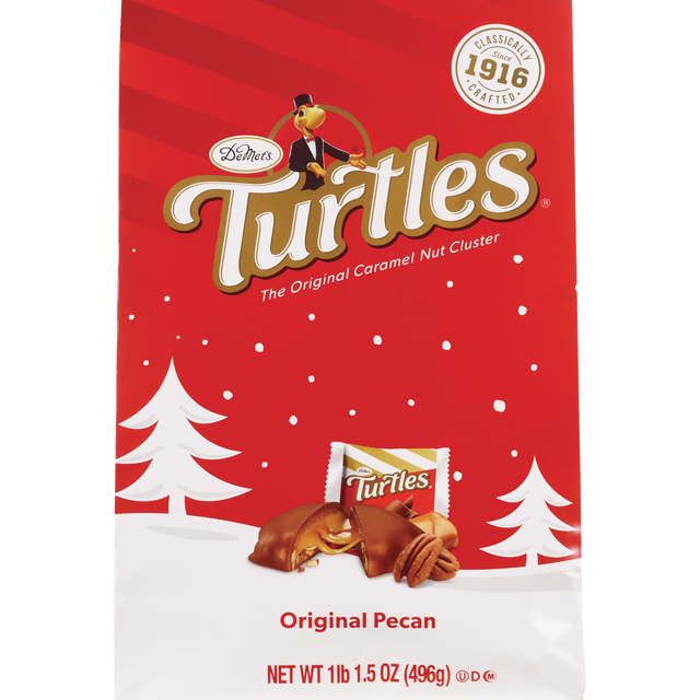 slide 1 of 1, Demet's, Turtles Milk Chocolate Caramel Nut Clusters- 17.5 oz, 6.9 oz