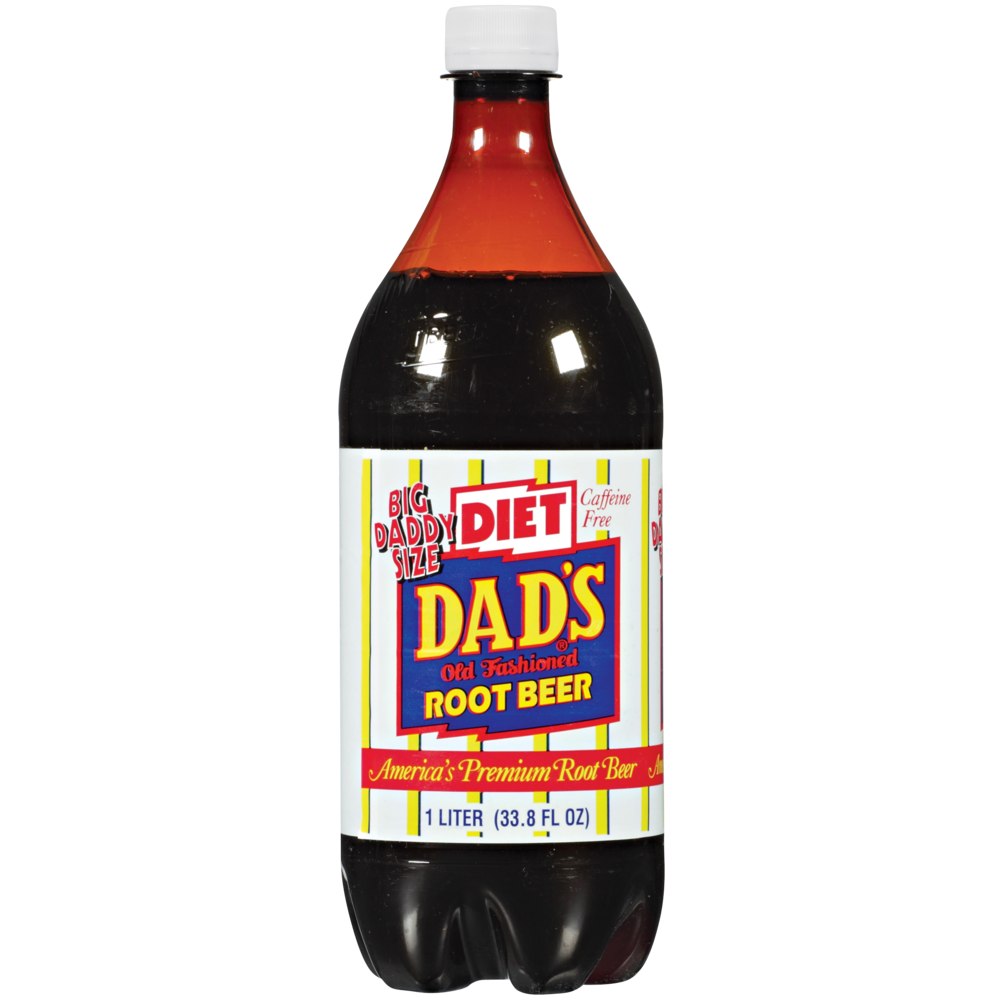 slide 1 of 1, Dad's Dads Diet Root Beer Soda, 1 liter