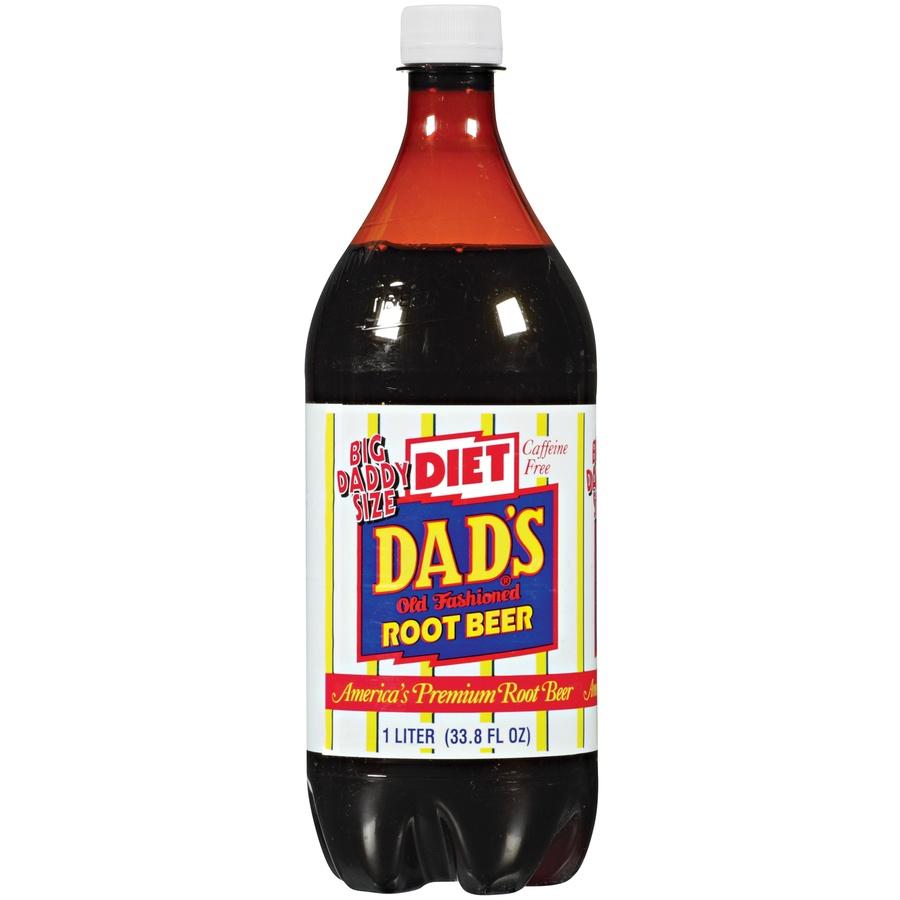 slide 1 of 1, Dad's Old Fashioned Diet Root Beer, 1 liter