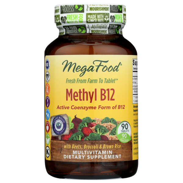 slide 1 of 1, MegaFood Methyl B12 Dietary Supplement, 1 ct