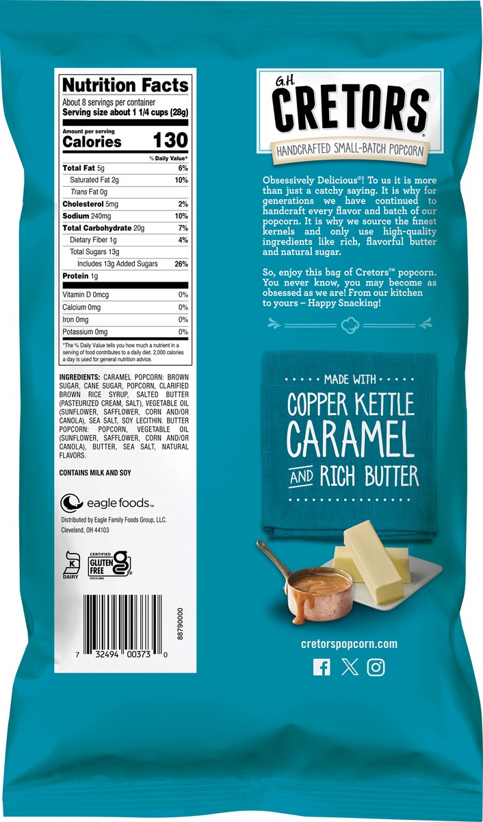 slide 2 of 9, GH Cretors Handcrafted Small-Batch Salted Caramel & Butter Mix Popcorn 7.5 oz, 7.5 oz