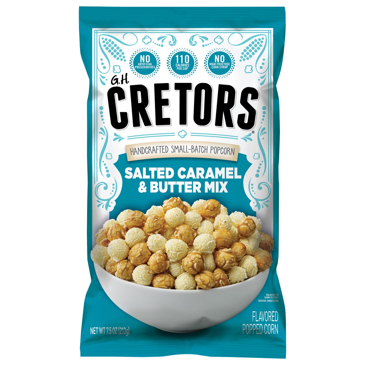 slide 1 of 9, GH Cretors Handcrafted Small-Batch Salted Caramel & Butter Mix Popcorn 7.5 oz, 7.5 oz