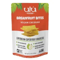 Ulu Foods Breadfruit Bites Vegan Cheddar Crackers