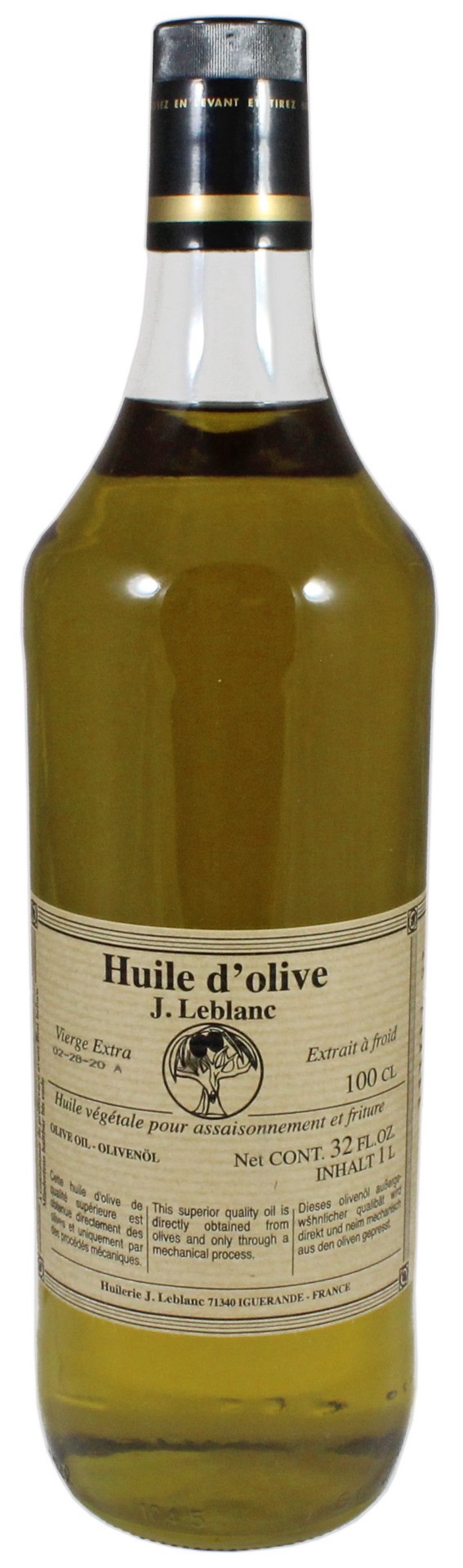 slide 1 of 1, J. Leblanc 1st Press Olive Oil, 32 oz