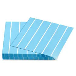 American Greetings 20-Count Beverage Napkins, Stripes on Blue