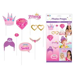 FLOMO Princess Photo Props, 8 pk