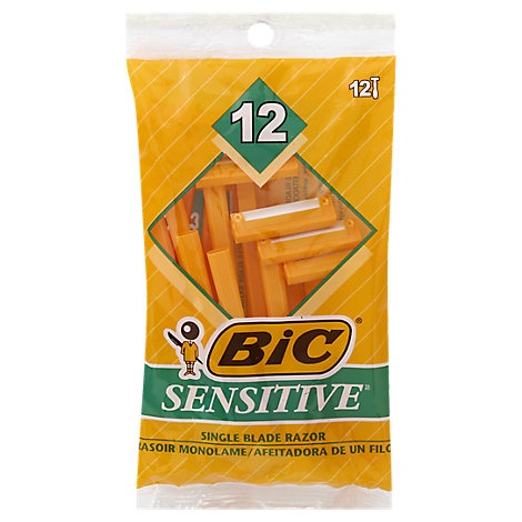 slide 1 of 1, Bic Shavers Sensitive, 12 ct