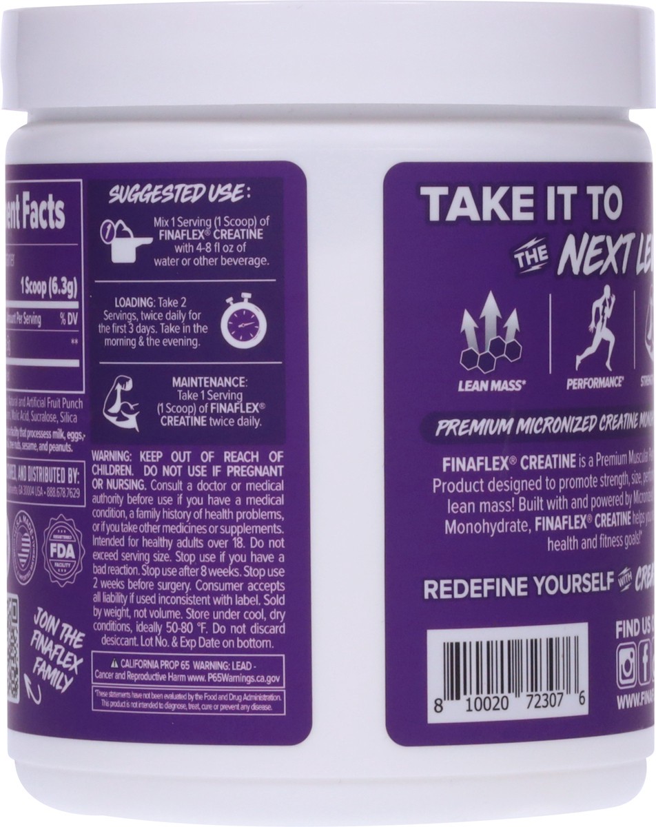 slide 3 of 14, FINAFLEX Micronized Monohydrate Fruit Punch Creatine 11 oz, 11 oz