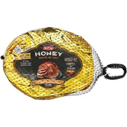 H-E-B Fully Cooked Spiral Sliced Honey Cured Ham