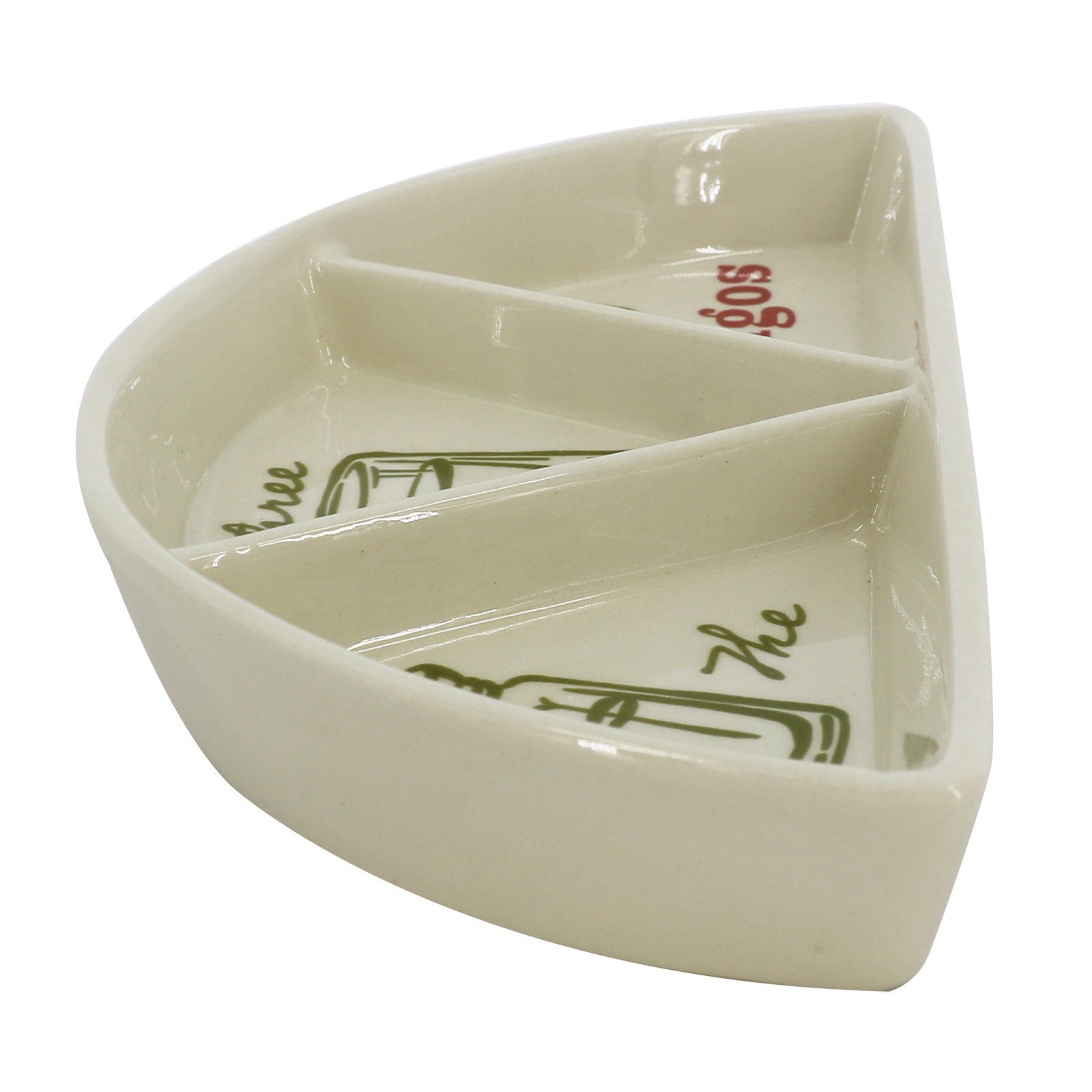 slide 2 of 3, 11.75" The Three Amigos Ceramic Tray By Ashland, 11.75 in x 6 in x 1.75 in