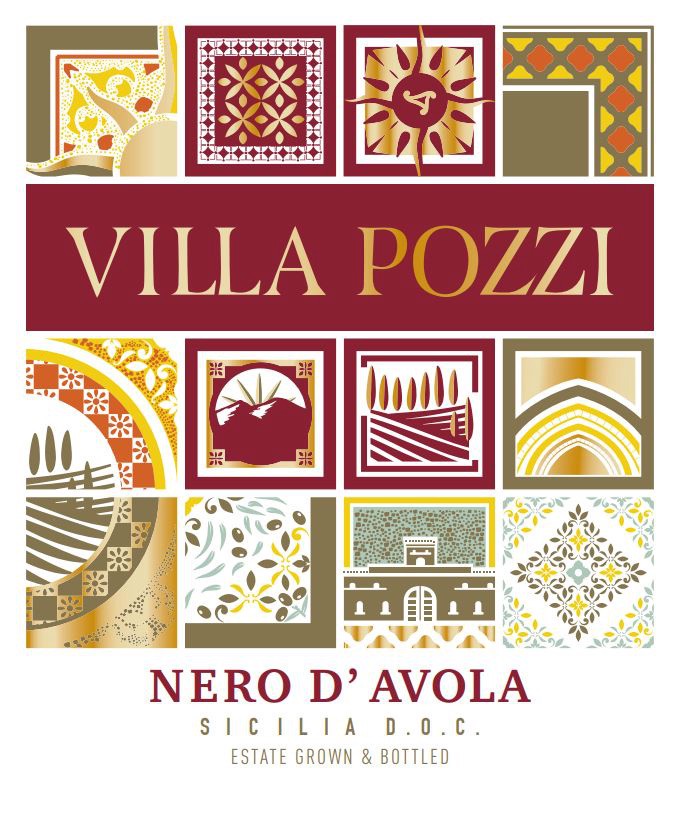 slide 2 of 5, Villa Pozzi Nero d'Avola Wine 750 ml, 750 ml