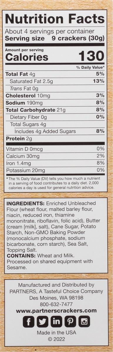 slide 4 of 9, All-American Crackers Sweet Butter Crackers 4.5 oz, 4 oz
