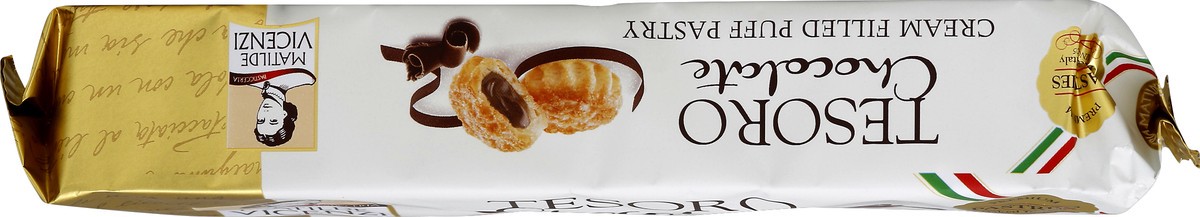 slide 3 of 6, Matilde Vicenzi Tesoro Cream Filled Puff Pastry Chocolate, 4.41 oz