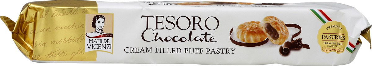 slide 2 of 6, Matilde Vicenzi Tesoro Cream Filled Puff Pastry Chocolate, 4.41 oz