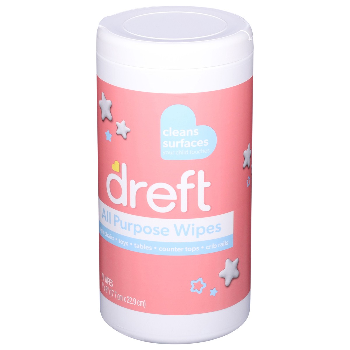 slide 6 of 13, Dreft All Purpose Cleaning Wipes, 70ct, 70 ct