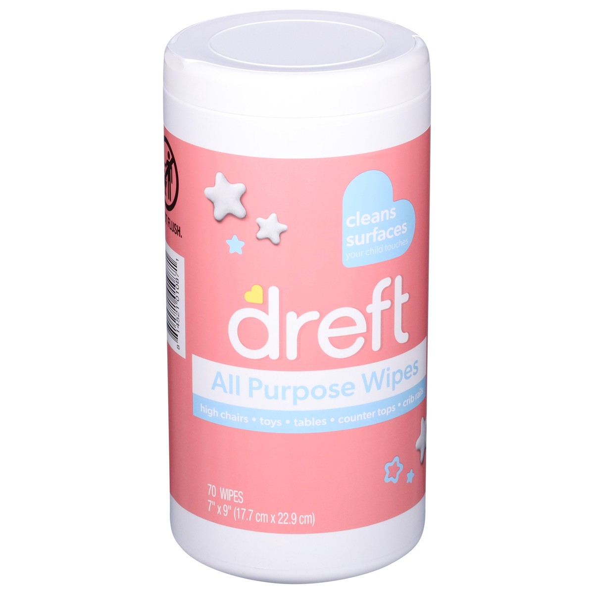 slide 5 of 13, Dreft All Purpose Cleaning Wipes, 70ct, 70 ct