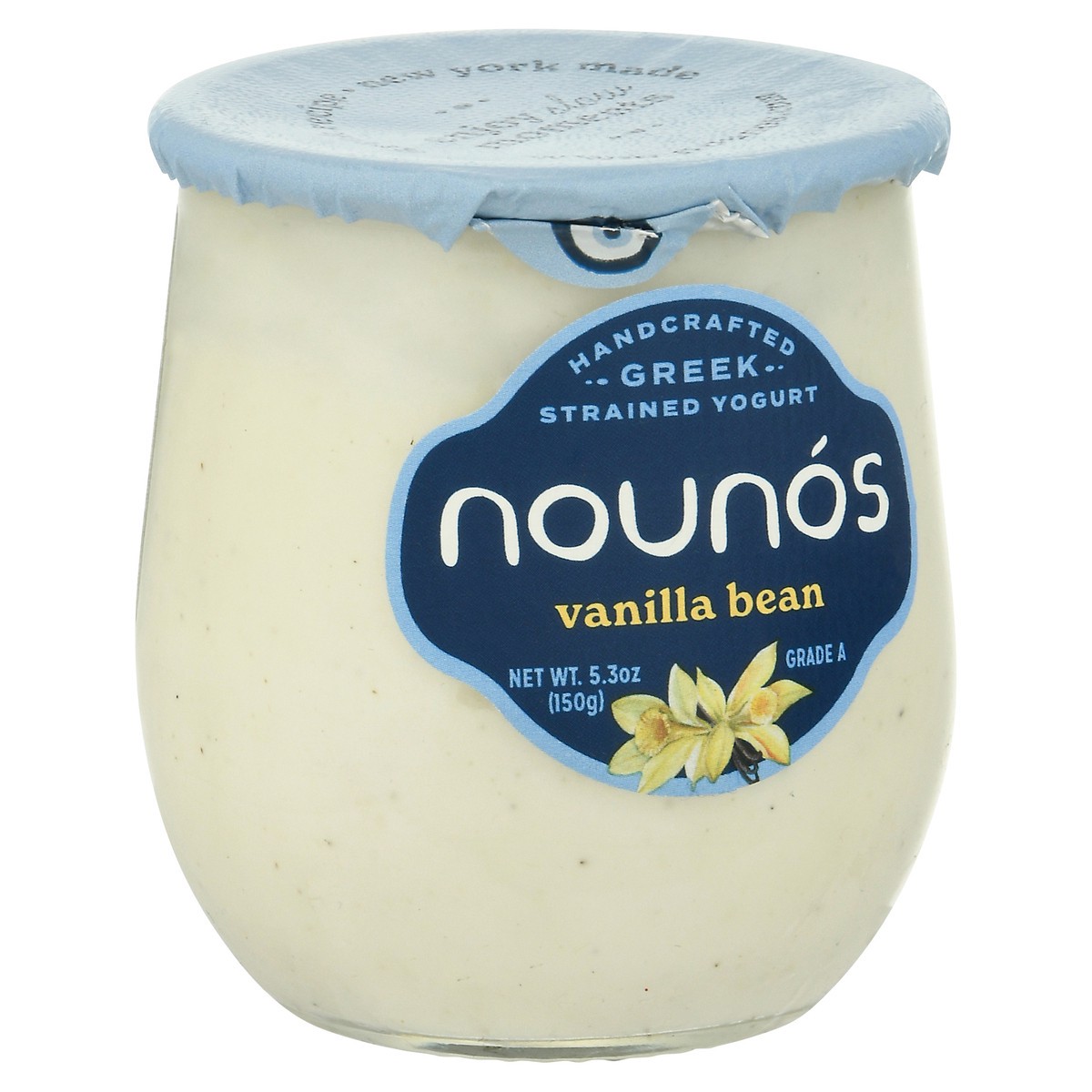 slide 2 of 9, Nounós Strained Greek Vanilla Bean Yogurt 5.3 oz, 6 oz