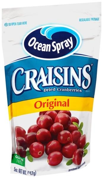 slide 1 of 1, Ocean Spray Original Dried Cranberries Craisins, 5 oz