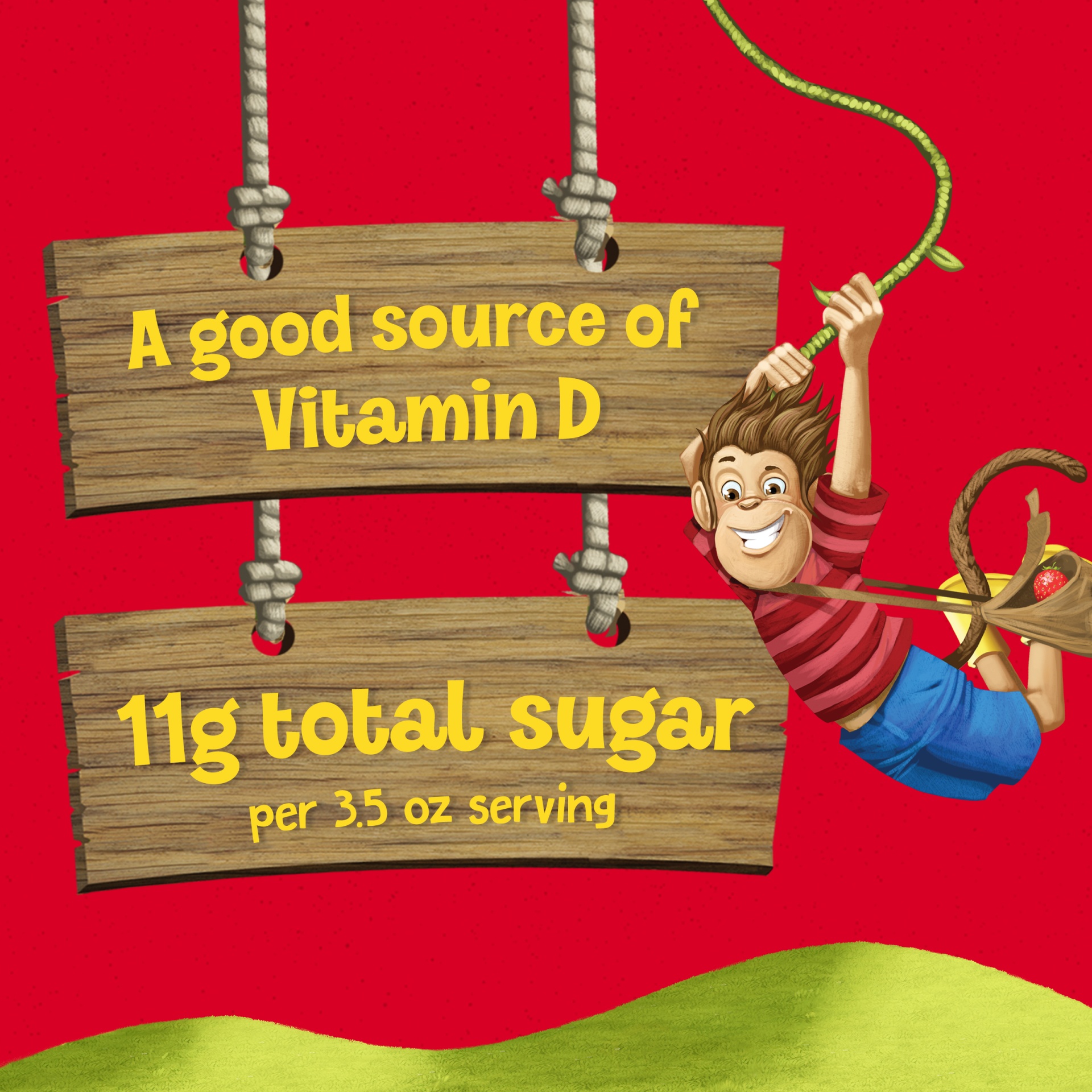 slide 6 of 7, Danimals Swingin’ Strawberry Banana Squeezable Yogurt, 3.5 oz