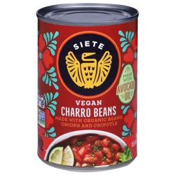 Siete Vegan Charro Beans 15.5 oz