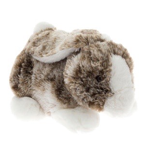 slide 1 of 1, Dan Dee 13" Natural Plush Bunny, 13 in