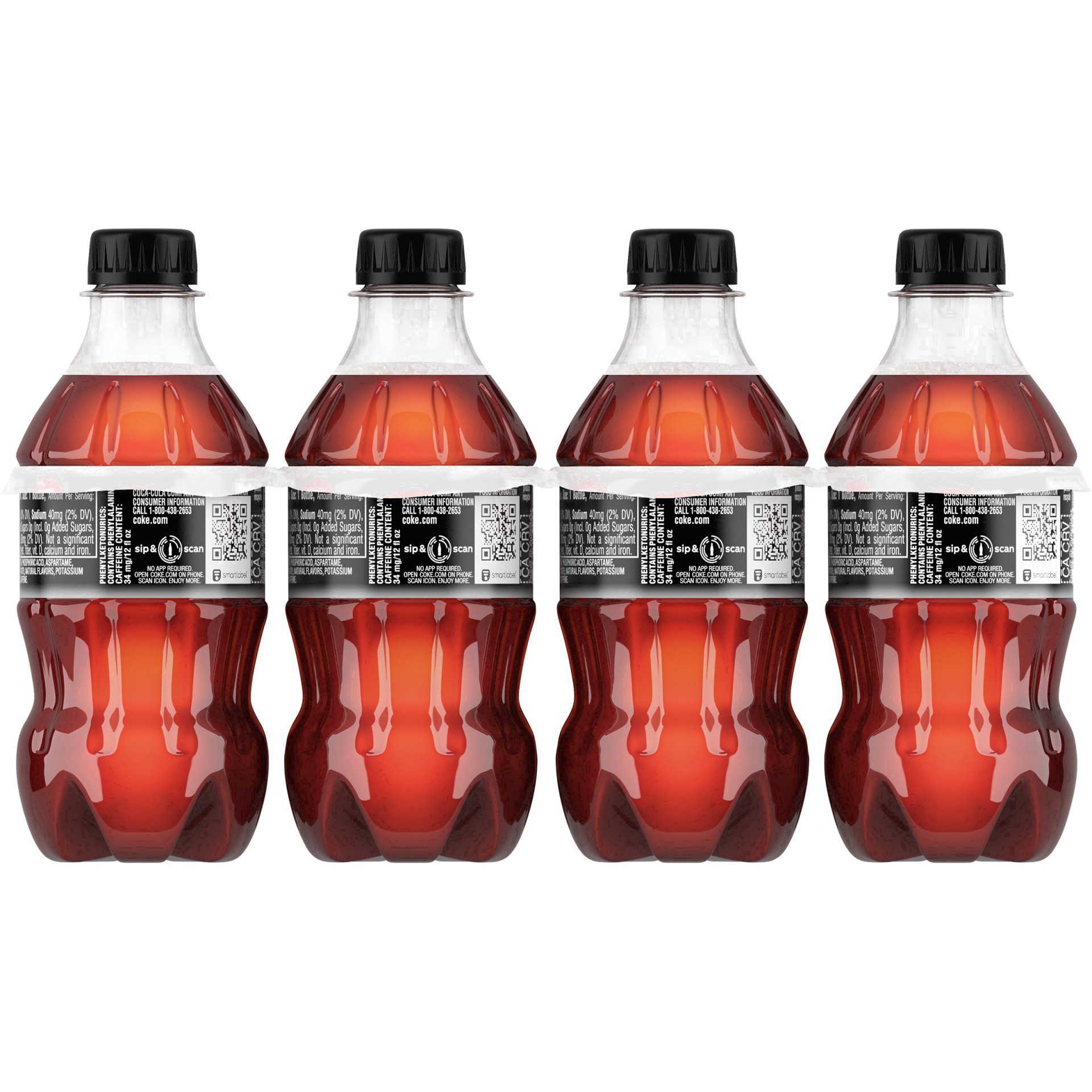 slide 14 of 20, Coca-Cola Coke Zero Soda Bottles, 8 ct; 12 fl oz