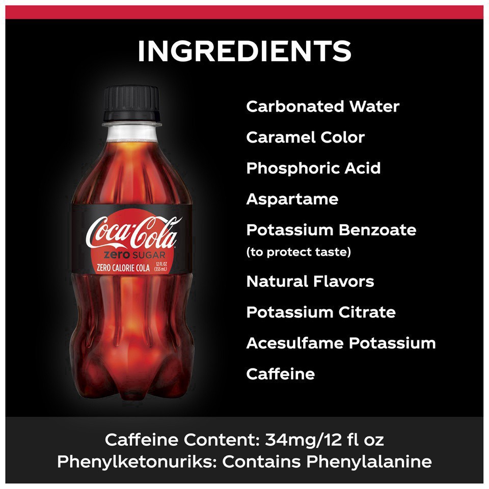 slide 10 of 20, Coca-Cola Coke Zero Soda Bottles, 8 ct; 12 fl oz