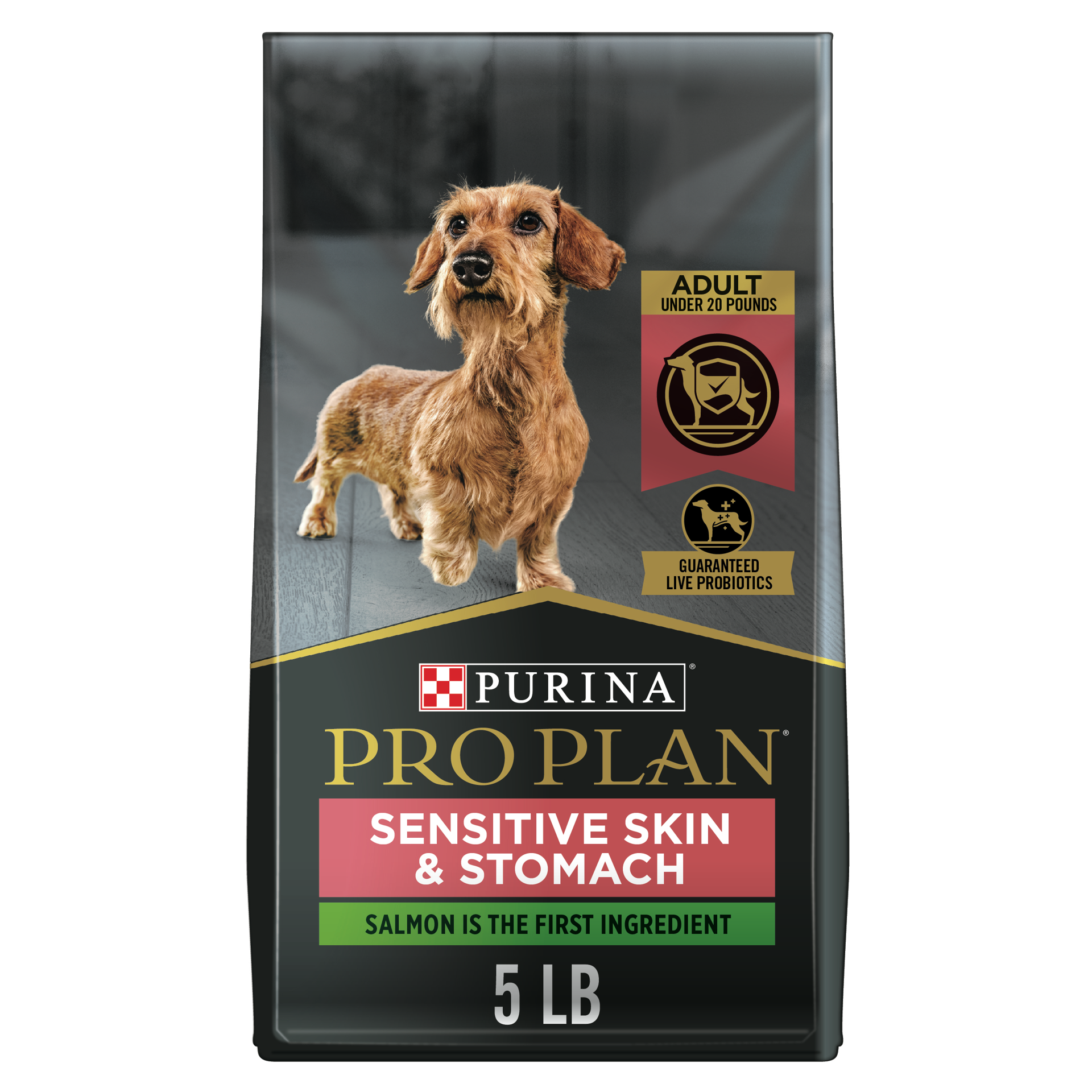 slide 1 of 8, Pro Plan Purina Pro Plan Sensitive Skin and Sensitive Stomach Small Breed Dog Food, Salmon & Rice Formula, 5 lb