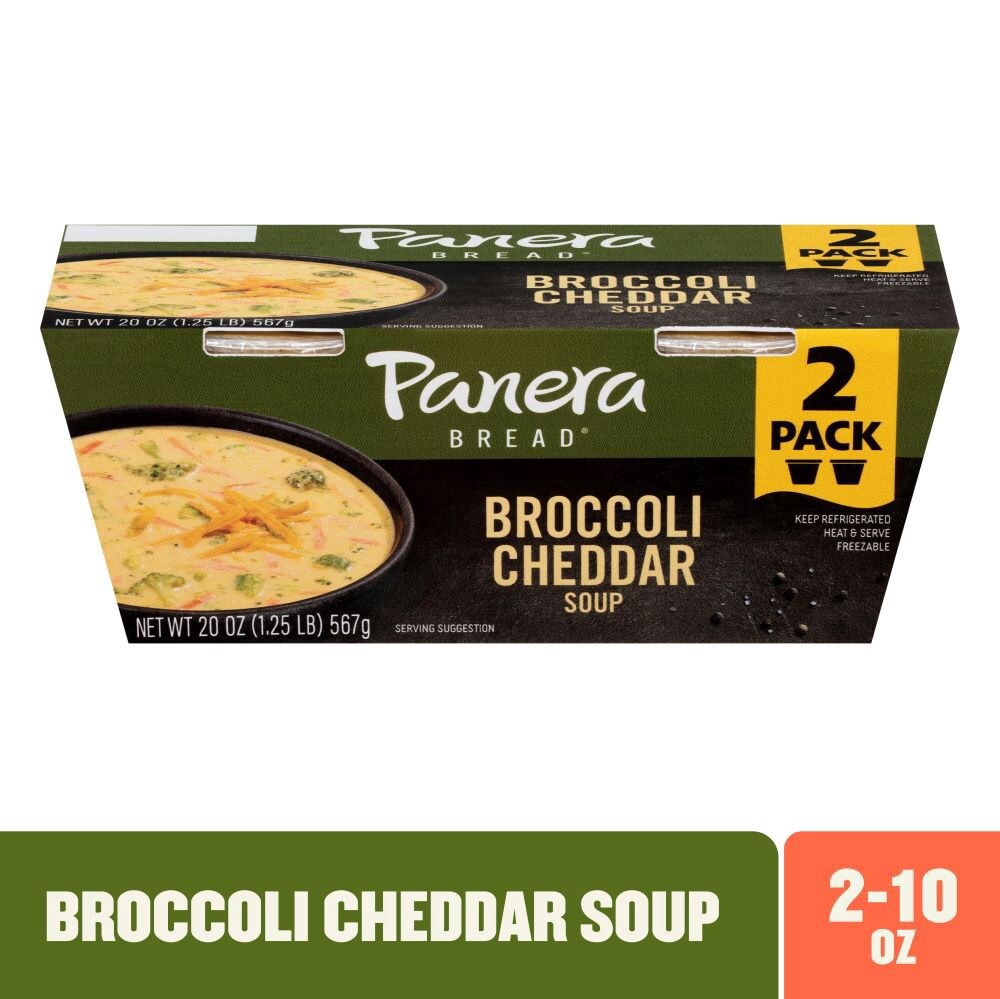 slide 1 of 6, Panera Bread Broccoli Cheddar Soup, 2 ct