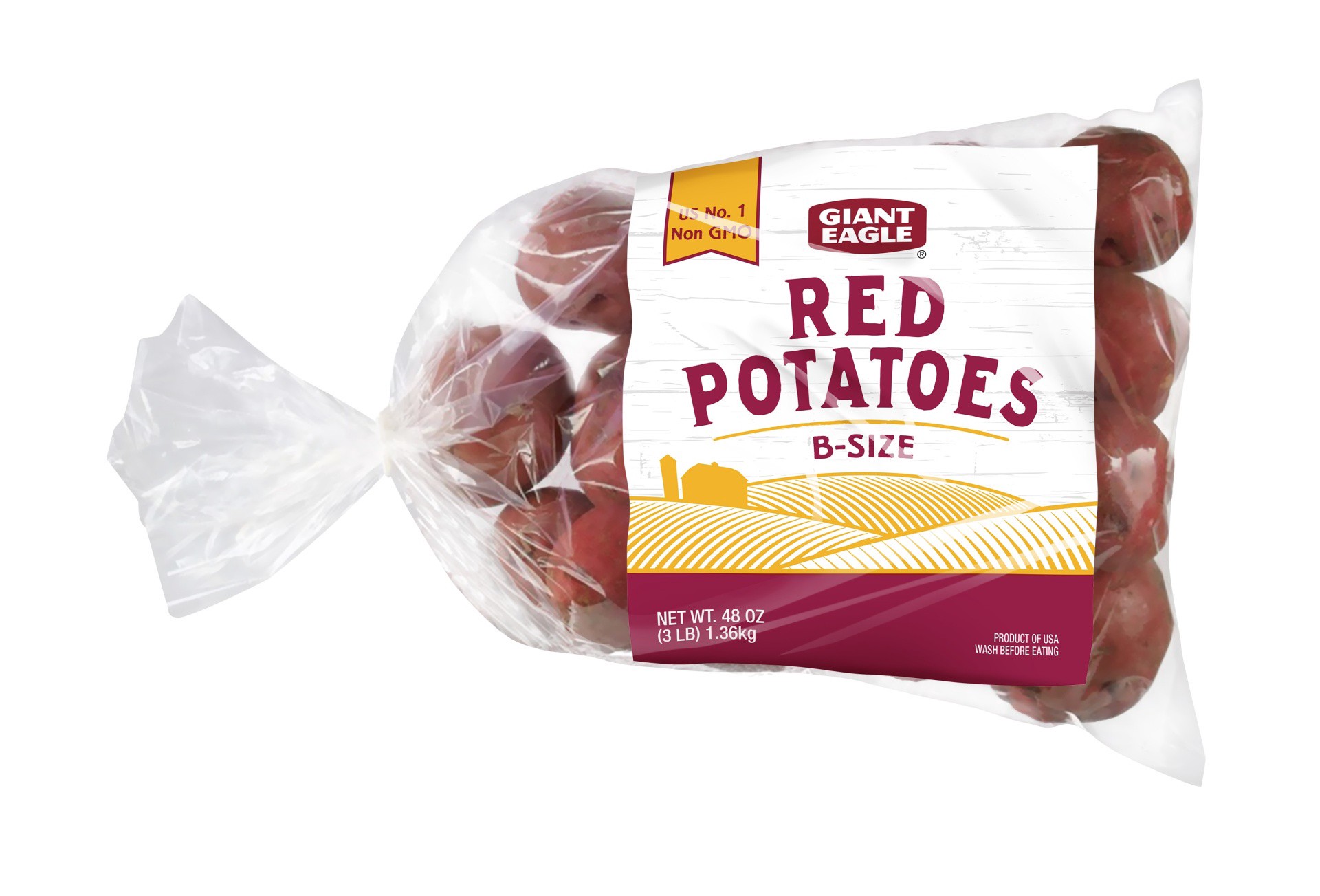 slide 1 of 1, Klondike Potato Red 3lb Bag, 3 lb