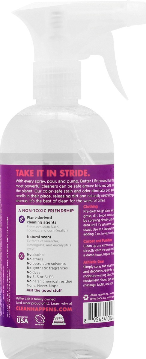 slide 9 of 9, Better Life Stain Odor Remover Natur, 16 oz