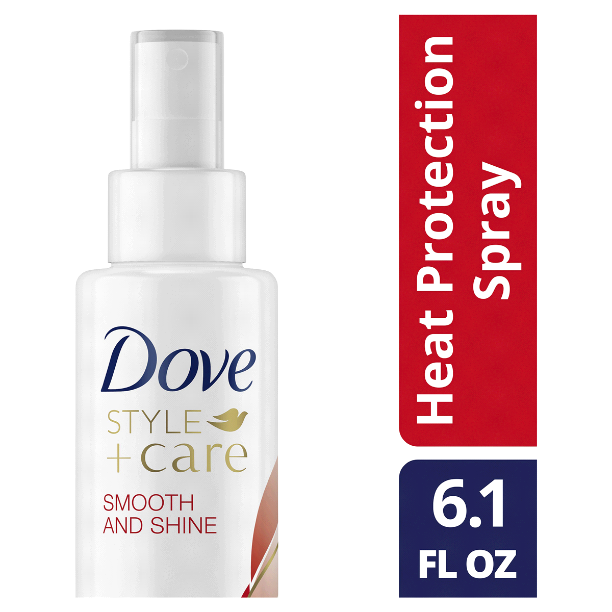 slide 1 of 2, Dove Sleek + Smooth Heat-Protecting Spray, 6.1 oz