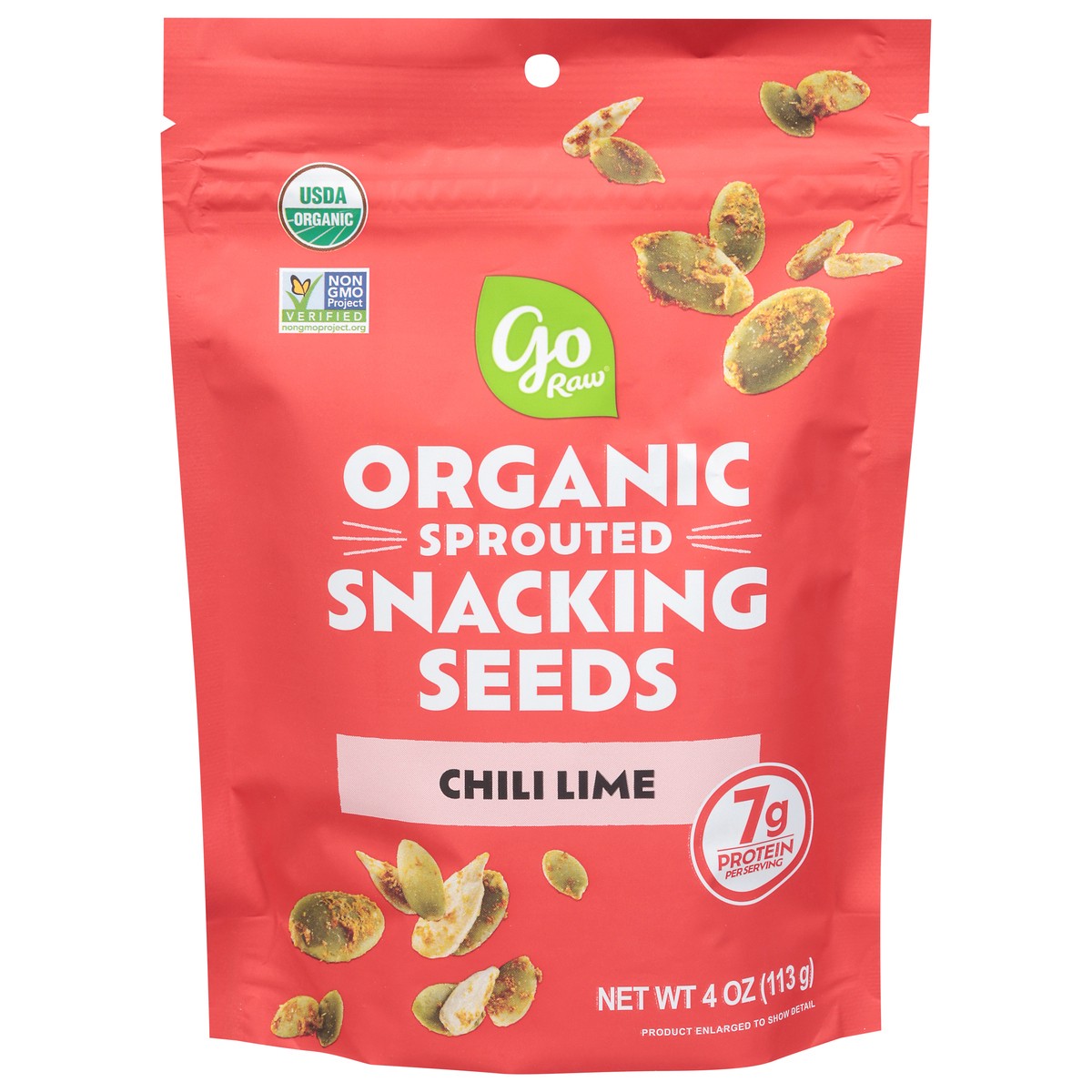 slide 4 of 4, Go Raw Sprouted Organic Chili Lime Snacking Seeds 4 oz, 4 oz