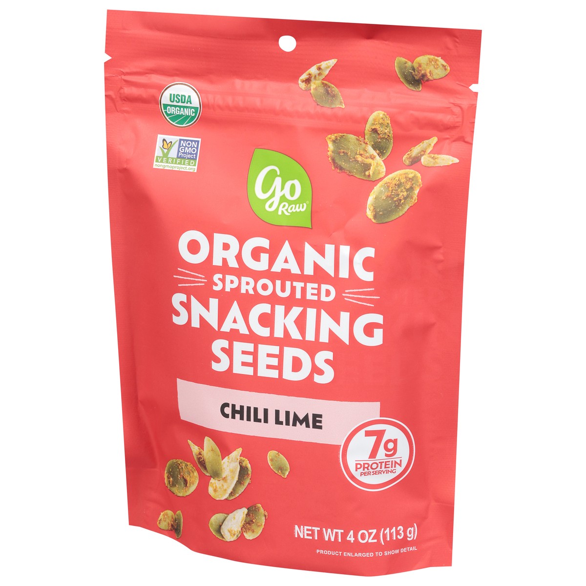 slide 3 of 4, Go Raw Sprouted Organic Chili Lime Snacking Seeds 4 oz, 4 oz