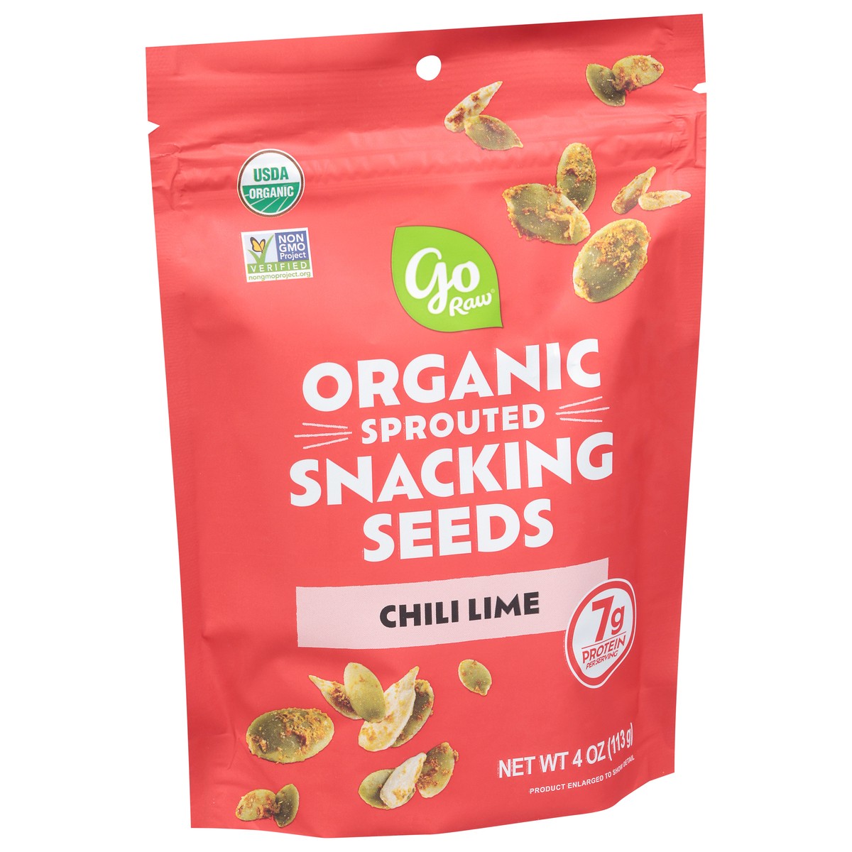 slide 2 of 4, Go Raw Sprouted Organic Chili Lime Snacking Seeds 4 oz, 4 oz