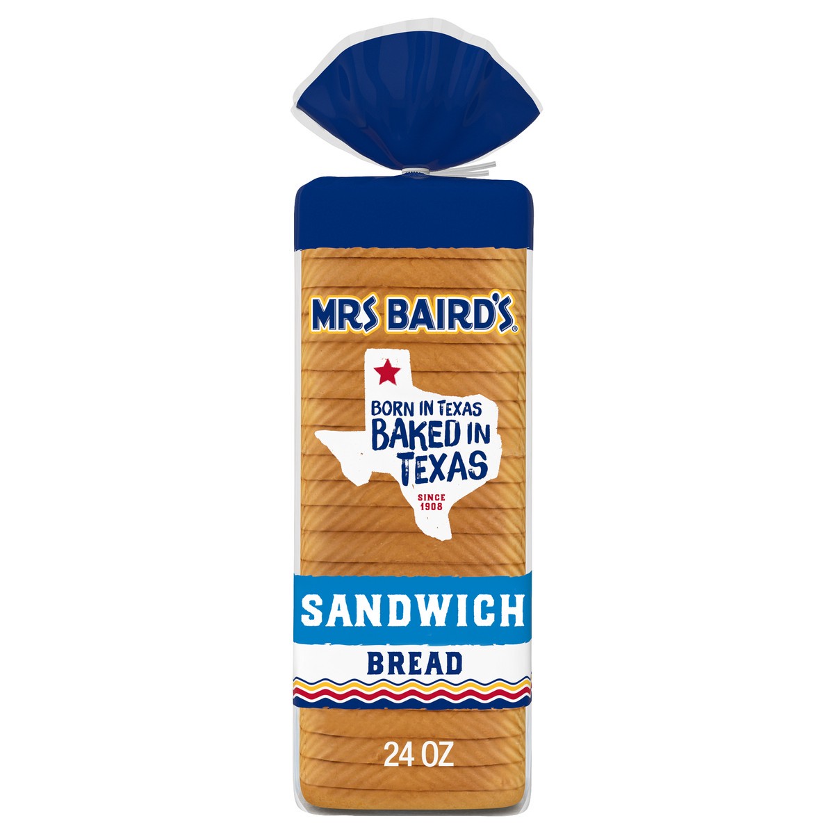 slide 1 of 5, Mrs. Baird's Sandwich White Bread, 24 oz, 24 oz