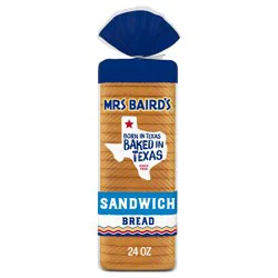 Mrs. Baird's Sandwich White Bread, 24 oz