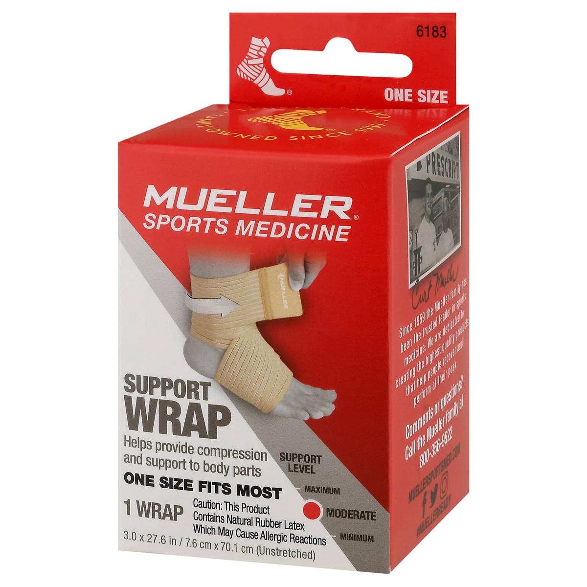 slide 2 of 12, Mueller All-Purpose Support Wrap Box, 1 ct
