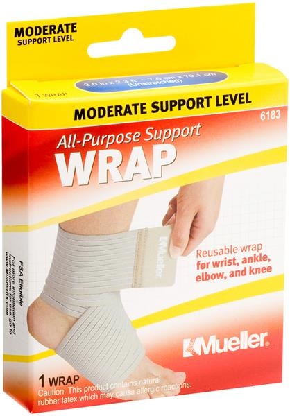 slide 1 of 1, Mueller All-Purpose Support Wrap Box, 1 ct